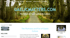 Desktop Screenshot of gaelicmatters.com