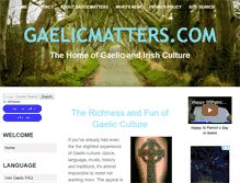 Tablet Screenshot of gaelicmatters.com